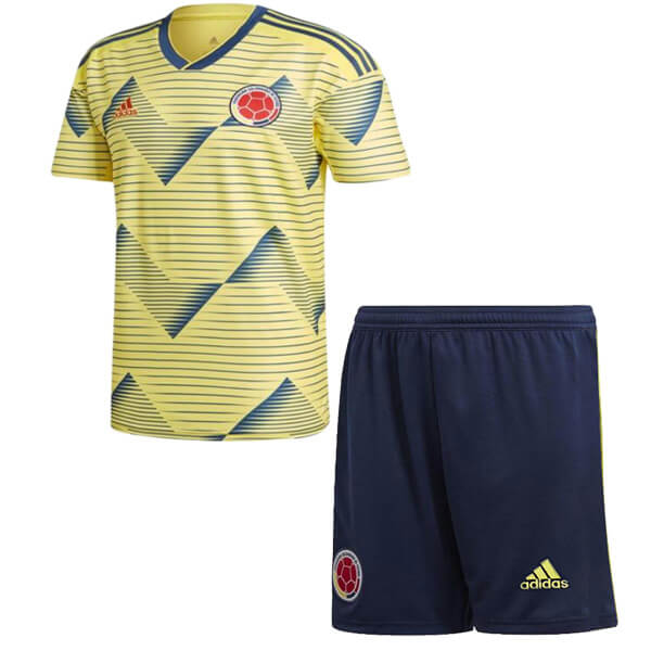 Maillot Football Columbia Domicile Enfant 2019 Jaune